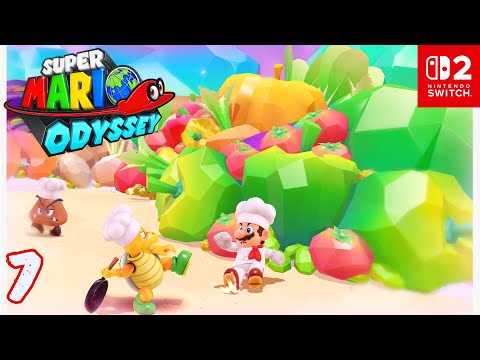 Super Mario Odyssey #7 - Reino Ribereño - Reino de los Fogones 1/2 - Nintendo Switch 2