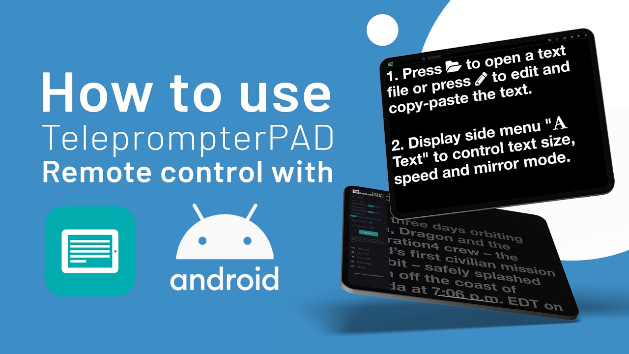 [Android] How to use TeleprompterPAD Remote Control with TeleprompterPAD FREE app
