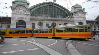 preview picture of video 'Basel. Tramstation bahnhof SBB.'