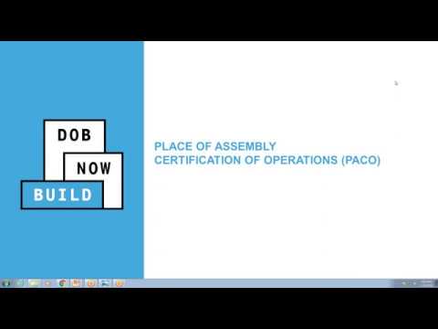 PA: Request & Print a Place of Assembly Certificate of Operations