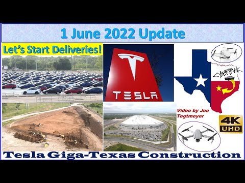 Tesla Gigafactory Texas 1 June 2022 Cyber Truck & Model Y Factory Construction Update (07:15AM)