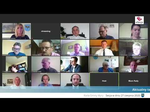 XX sesja Rady Gminy Wyry (27 sierpnia 2020)