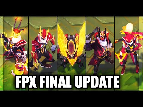 All New FPX Skins Final Update Vayne, Lee Sin, Thresh, Gangplank, Malphite (League of Legends)