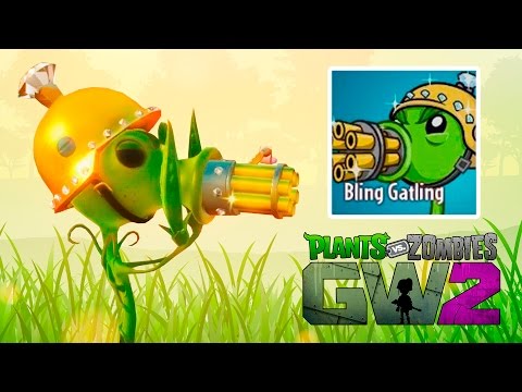 New Ability - Bling Gatling (Peashooter) - Plants vs Zombies Garden Warfare 2