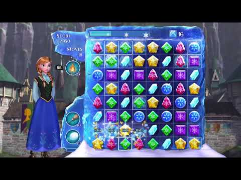 Frozen Free Fall: Snowball Fight Level 49 Walkthrough - No Power Ups