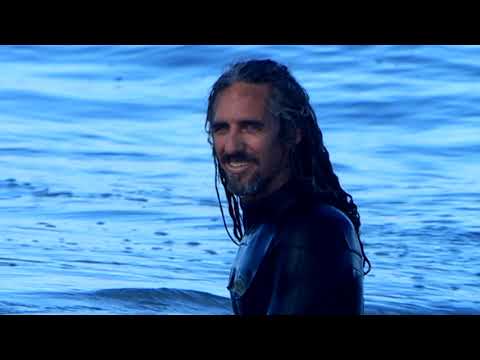 ROB MACHADO AT SEASIDE ON HIS NEW "TOO FISH" MODEL.