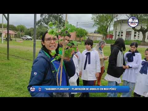"Hagamos Florecer" en Nico Pérez - Plantación de Árboles en la Ciclovía