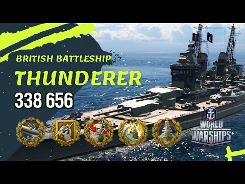 British Battleship HMS THUNDERER ( Very Powerful ) World of Warships #wows #worldofwarships #gaming