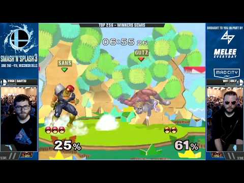 Smash n Splash 3 - 20GX | Gahtzu (Blood Falcon) vs. WIT | ORLY (C. Falcon) - SSBM - Top 256 Winners