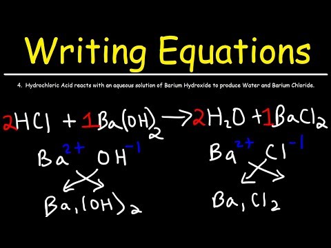 How To Write Chemical Equations From Word Descriptions