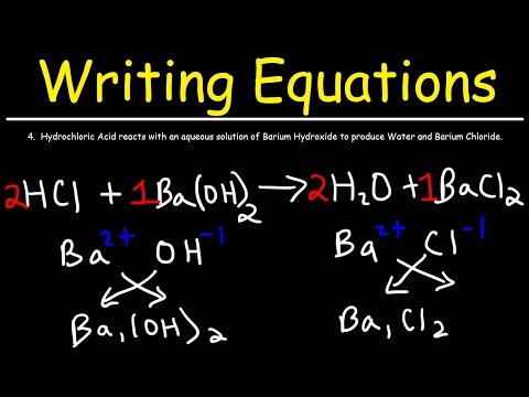 How To Write Chemical Equations From Word Descriptions Video