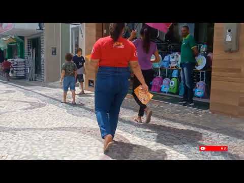 Calçadão no centro da cidade de Delmiro Gouveia Al.