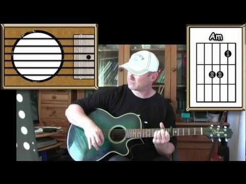Rolling In The Deep - Adele - Acoustic Guitar Lesson (easy)