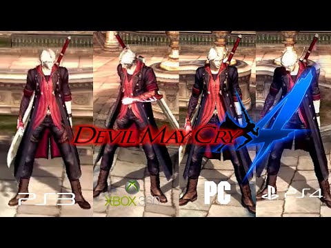 Devil May Cry 4 - Playstation 3 vs Xbox 360 vs Playstation 4 vs PC