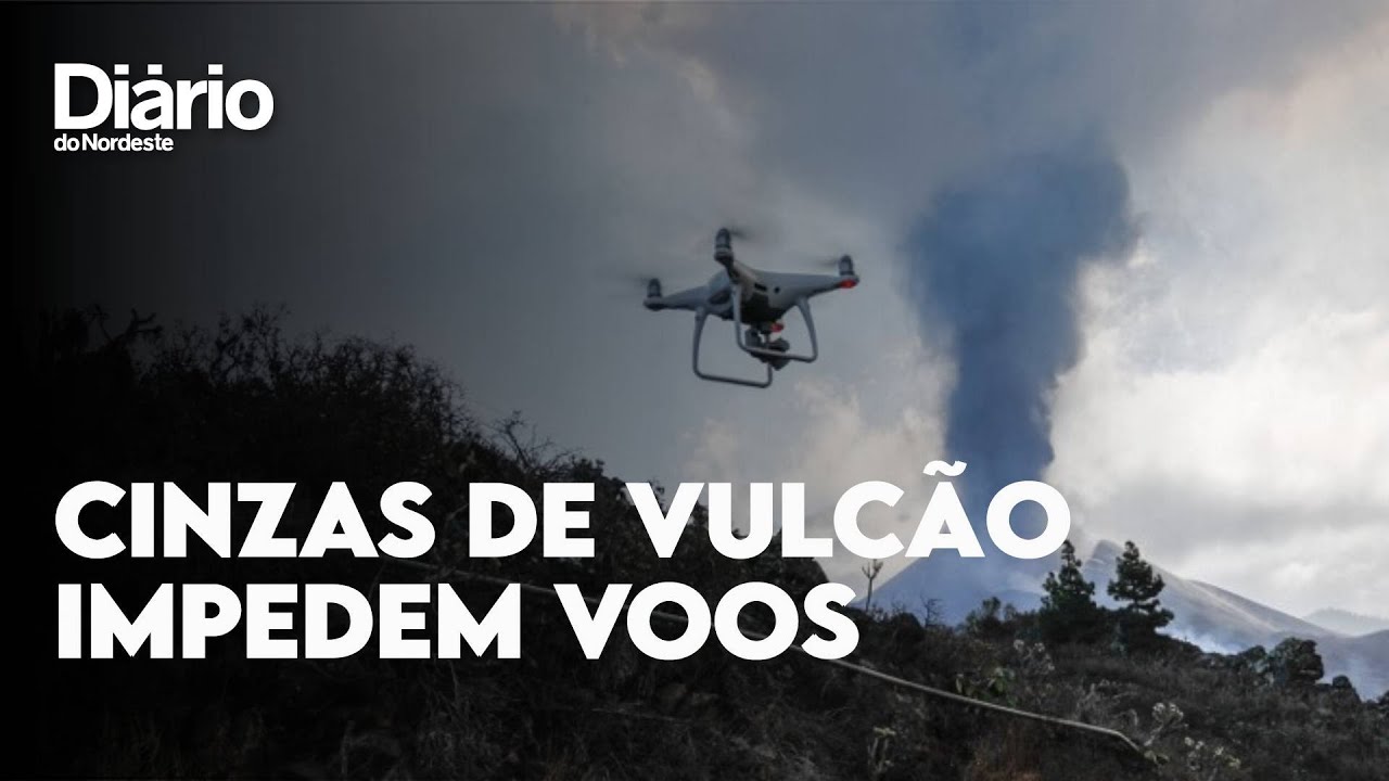 Imagem da notícia: VÍDEO: Cinzas de vulcão impedem aeroporto de funcionar pelo 2º dia seguido em La Palma