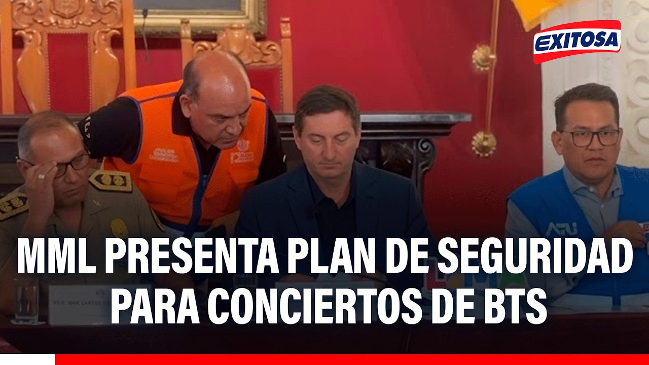 🔴🔵 Municipalidad de Lima presentó plan de seguridad para conciertos de banda de K-pop BTS