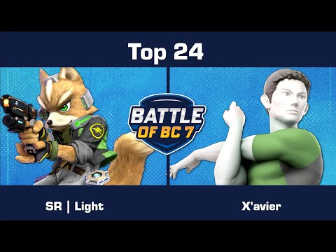 SR | Light (Fox) vs X'avier (Wii Fit) - Top 24 - Ultimate Singles | BoBC7