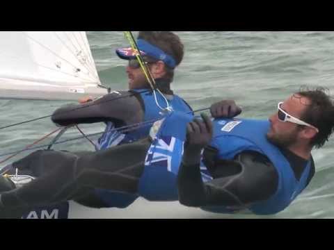 470 Class Sailing Action with Olympic Silver Medallist Luke Patience and Elliot Willis