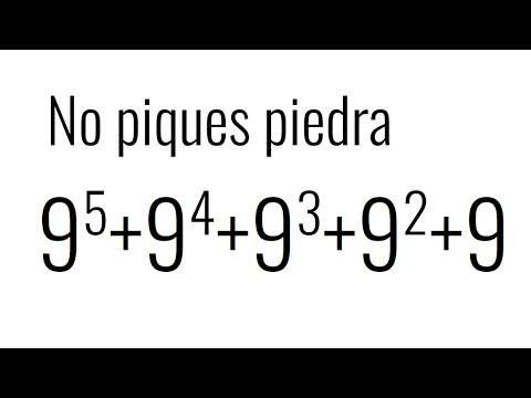CÓMO SUMAR INTELIGENTEMENTE POTENCIAS. Matemáticas Básicas