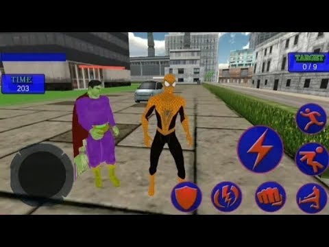 Spider Hero Vs Superhero & City Gangster | Spider Superhero City Rescue Missions | Android GamePlay
