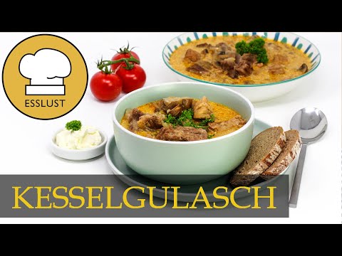 KESSELGULASCH mit Champignons - für Party und Familie