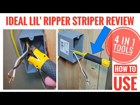 IDEAL Electrical 45-025 Lil' Ripper Wire Stripper Review & How To Use all 4 Tools