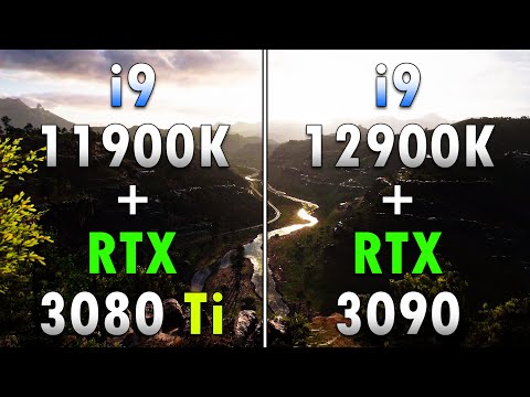 Core i9 12900K + RTX 3090 vs Core i9 11900K + RTX 3080 Ti | PC Gameplay Benchmark Tested
