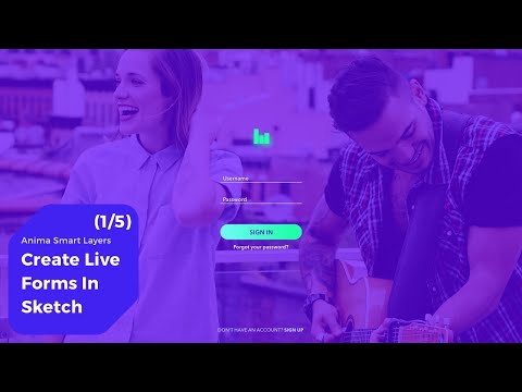 Add Forms and Real Text Input to Your Prototype in Sketch  Anima Smart Layers (1/5) logo