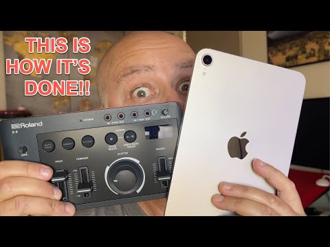 Roland E-4 & iPad - A Beautiful Marriage!