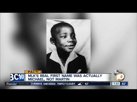 MLK's real name was Michael?