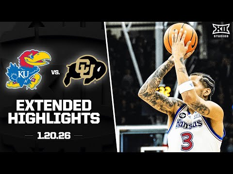 #19 Kansas vs. Colorado Extended Highlights | 2025-26 Big 12 Men's Basketball