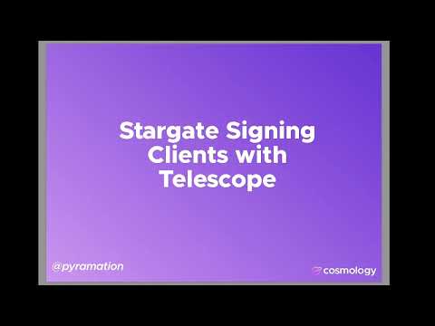 Working with Stargate Signing Clients to Sign and Broadcast Cosmos SDK Messages