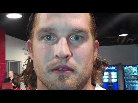 The stare-down featuring Colton Orr