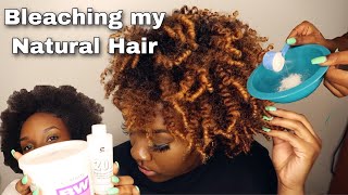 How To Bleach Curly Hair At Home *WITHOUT DAMAGE* | Ombre Natural Hair