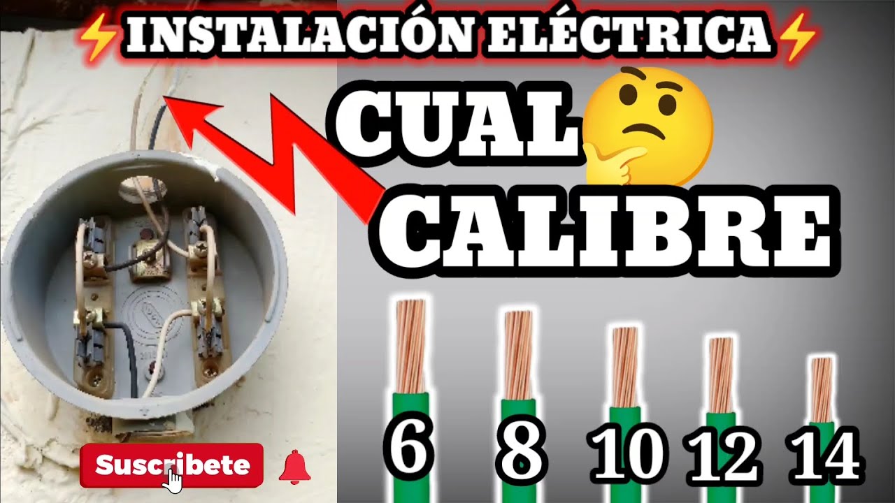 Cual calibre de cable necesito para la instalación de mi medidor en mi casa.