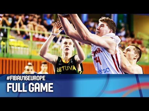 Баскетбол Spain v Lithuania — Full Game — Final — FIBA U16 European Championship 2016