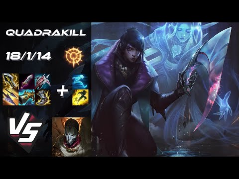 BOTTOM Aphelios vs Jhin [QUADRAKILL] - NA Master Patch 14.10