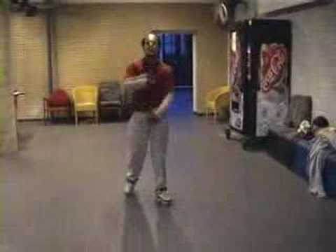 waving+robot...His Name is K GROOVE! He's a dancer who lives in Rotterdam but he is from Curacao.