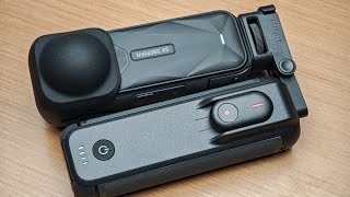 6100mAh Handle with Triple USBC and Remote Controller , Review on Insta360 FOMO Powerhandle