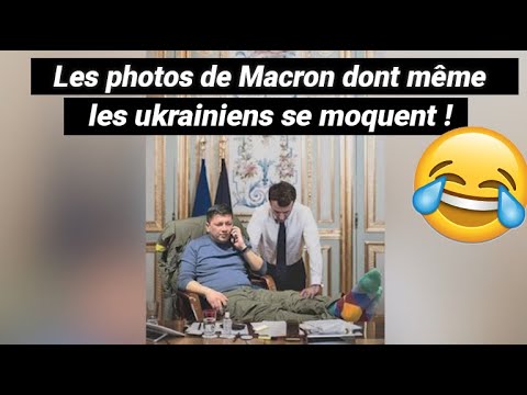 Ces photos de Macron dont même les Ukrainiens se moquent sur la toile !