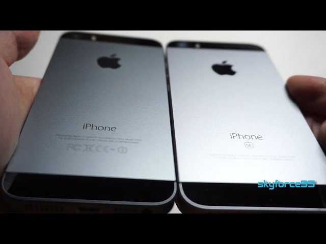 Comparison - SE vs iPhone 5s PhonesData