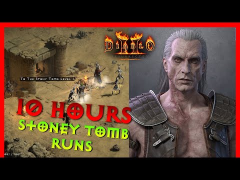 10 Hours of Stoney Tomb Runs, Drop Highlights - Diablo 2 Resurrected