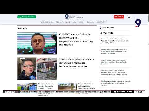 🔴 EN VIVO | Noticias Mediodía | Canal 9 BíoBíoTV 💻