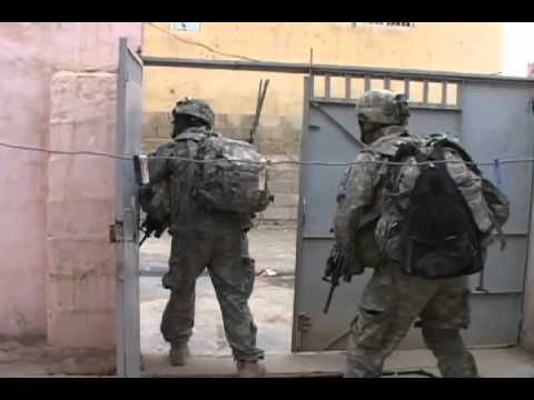 (COMBAT FOOTAGE) Soldiers Engage Insurgents in Iraq
