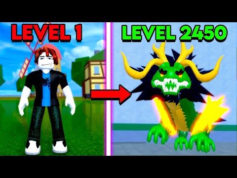 Noob To Max Level With Dragon in One Video! [Blox Fruits]