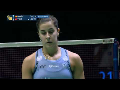 Match Point - Carolina Marin vs Neslihan Yigit - WS, SF - European Championships 2022