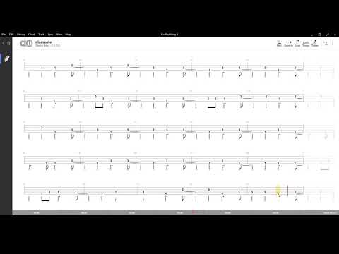 Diamante ( Zucchero ) ,Tablatura e base Senza Basso - Backing bass track