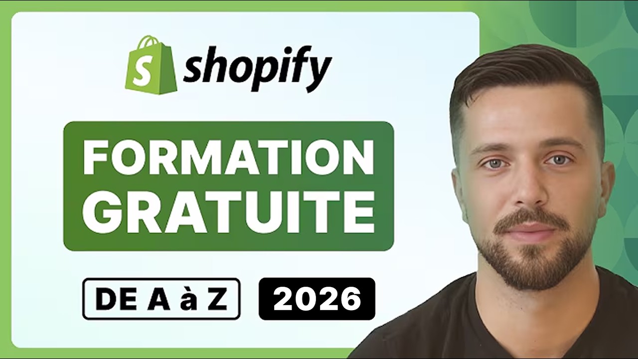 FORMATION SHOPIFY 2025 : Créez votre Boutique E-commerce de A à Z (100% gratuit)
