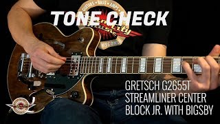 Video thumbnail for TONE CHECK: Gretsch G2655T Streamliner Center Block Jr. Guitar Demo |  NO TALKING by Cream City Music