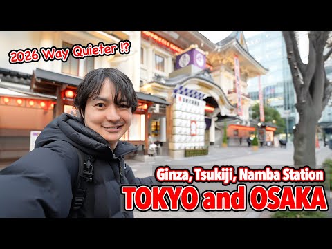 2026 Japan Winter, Much Quieter than Expected!? Tokyo and Osaka! Ginza, Tsukiji Travel Update Ep.621